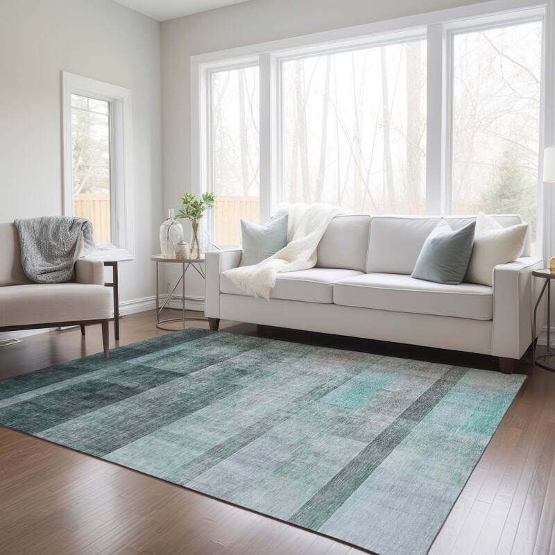 Gamo Ombre Weather Resistant Blended Style Runner Outdoor Rug