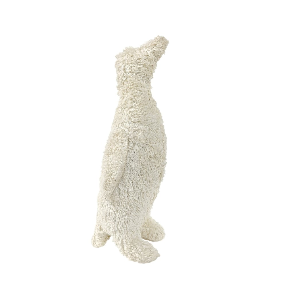 Small Knitted Boucle Penguin - 12.5" - White