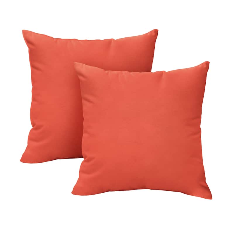 Coral Indoor/ Outdoor Pillow Set