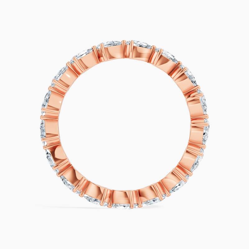 Auriya 14k Gold Pear East-West Lab Grown Diamond Eternity Band 1.70 - 6.75 ct. tw. (F-G, VS)