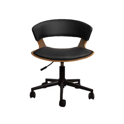 Art Leon Swivel and Height Adjustable Accent Desk Chair with Rolling