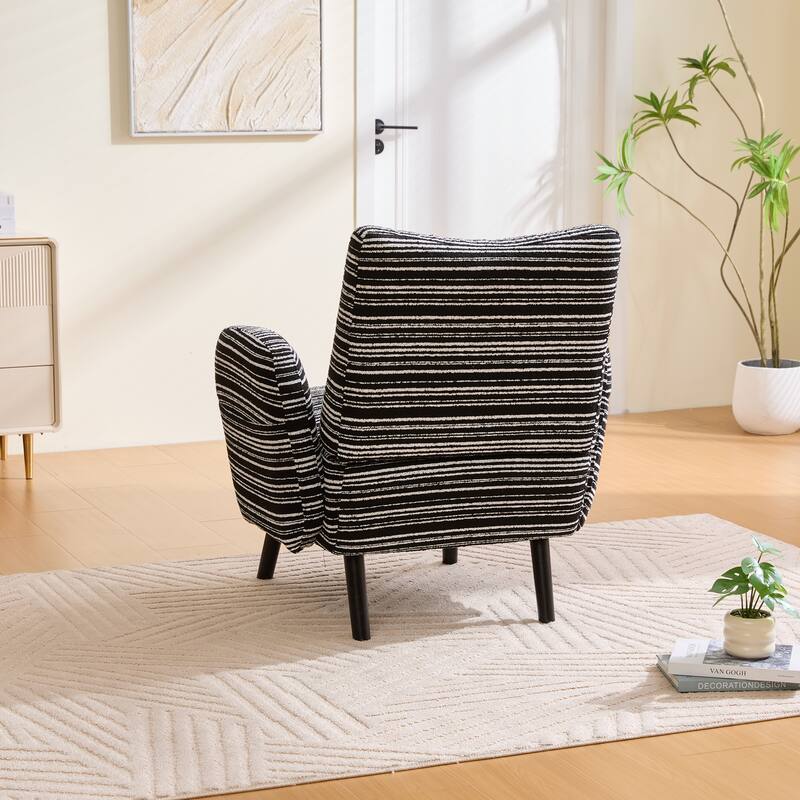 Vanity Chair Dressing Chair Black Coffee Chair, Distinctive Side Chair Reading Chair Dining Chair with Side Pocket