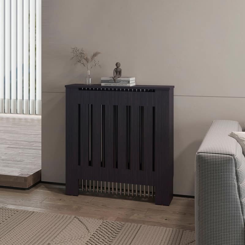 Rio Radiator Cover with Storage, Space, Saving Design - Black