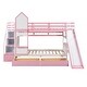 preview thumbnail 41 of 49, Twin-Over-Twin Bunk Bed with 2 Drawers 3 Shelves