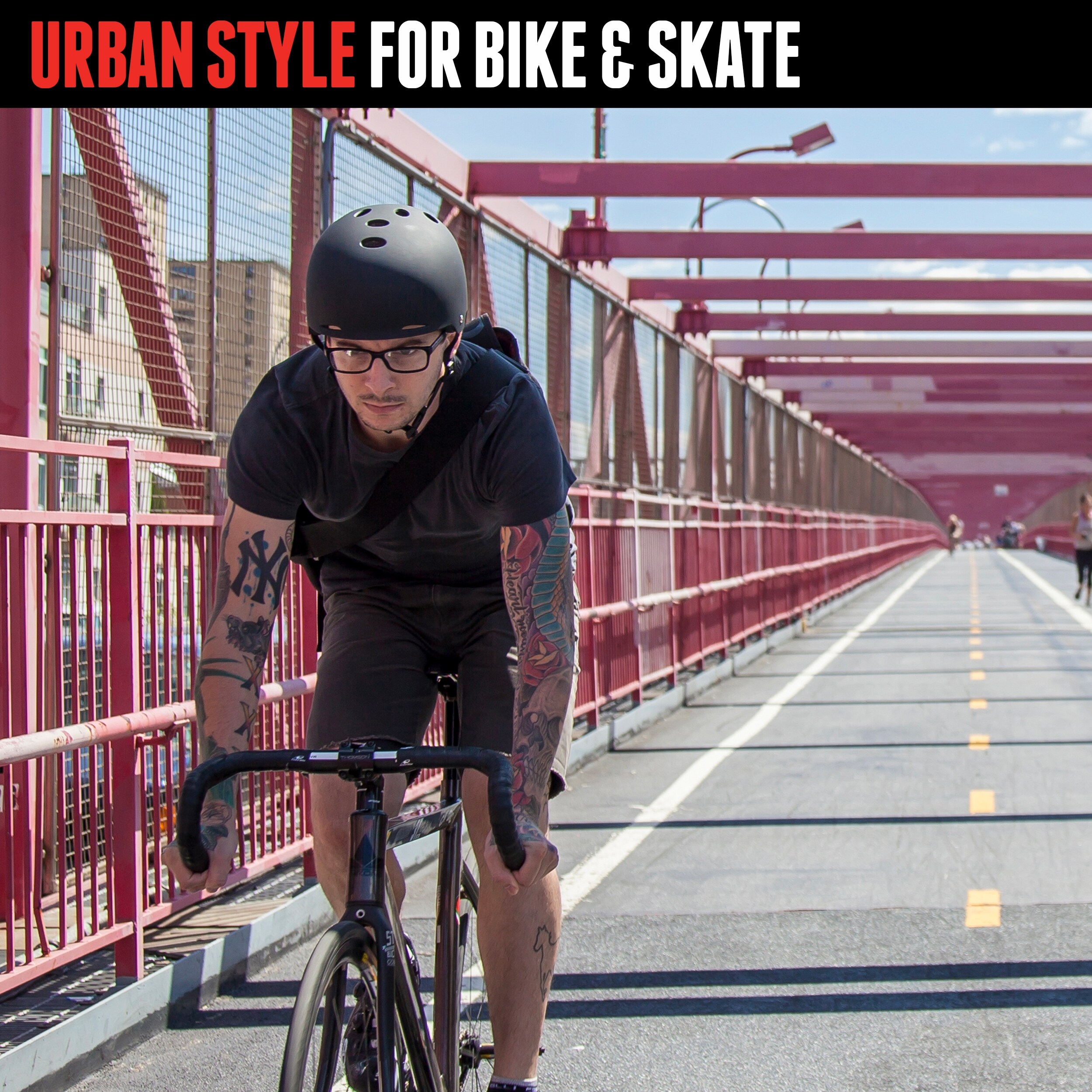 Skateboard style top bike helmet