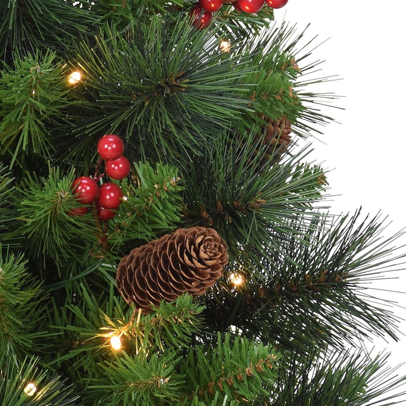 Puleo International Pre-Lit 2' Table Top Artificial Christmas Tree