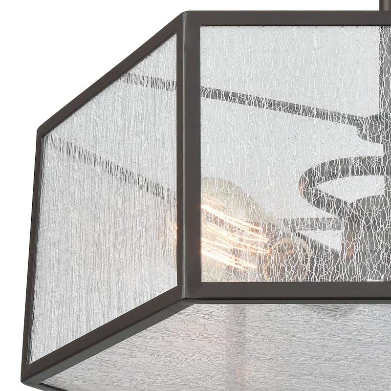 Elk Home Spencer Oil Rubbed Bronze Metal 2 Light Semi Flush Mount