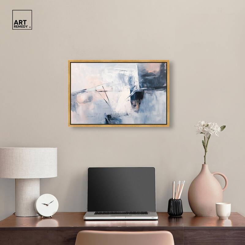 Blue Rapture I Canvas by Art Remedy