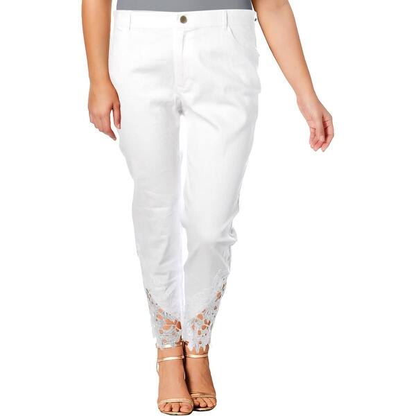 Shop Ivanka Trump Womens Jeans Lace White Wash Overstock 27638673