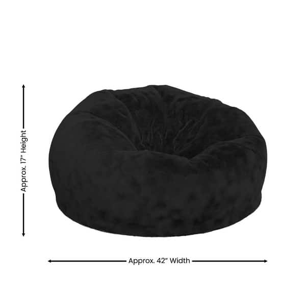 dimension image slide 3 of 22, Oversized Refillable Bean Bag Chair for Kids and Adults