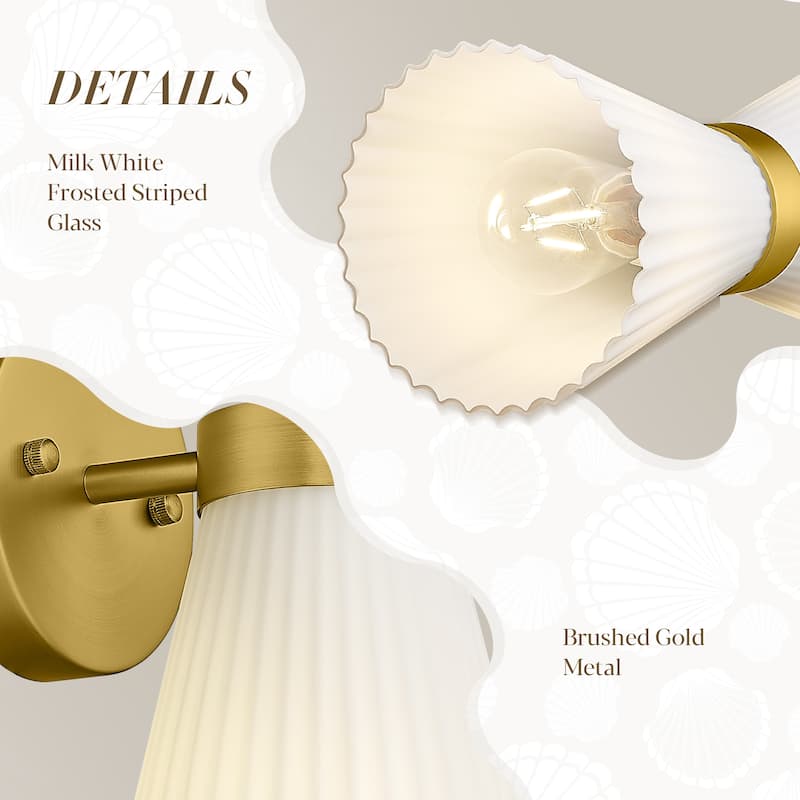 2-Light Wall Sconce, Bathroom Vanity Light