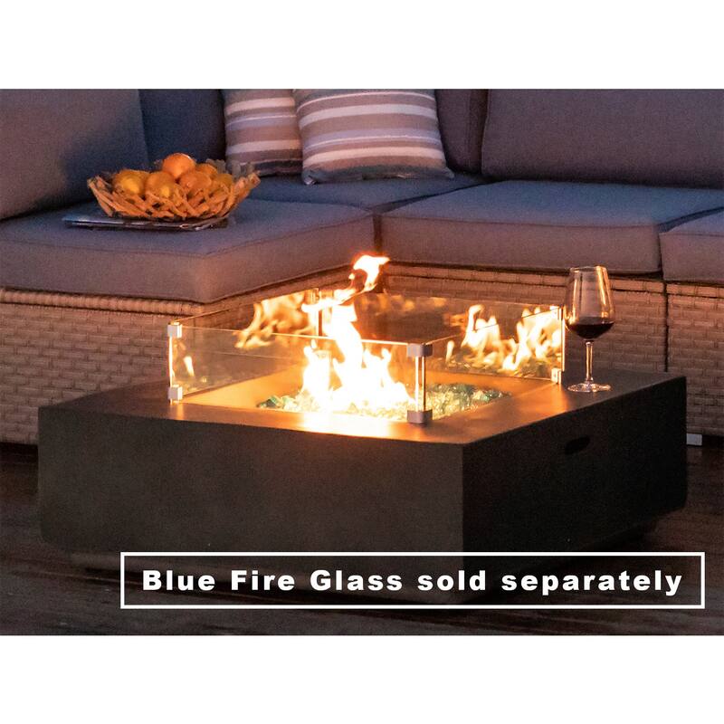Outdoor Firepit Propane Tank Cover and Side Table
