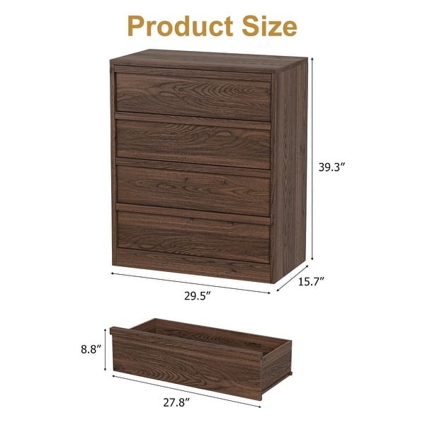 dimension image slide 0 of 8, Modern Drawer Dresser & Nightstand with Large Storage, for Bedroom, Living Room, Nursery, Entryway