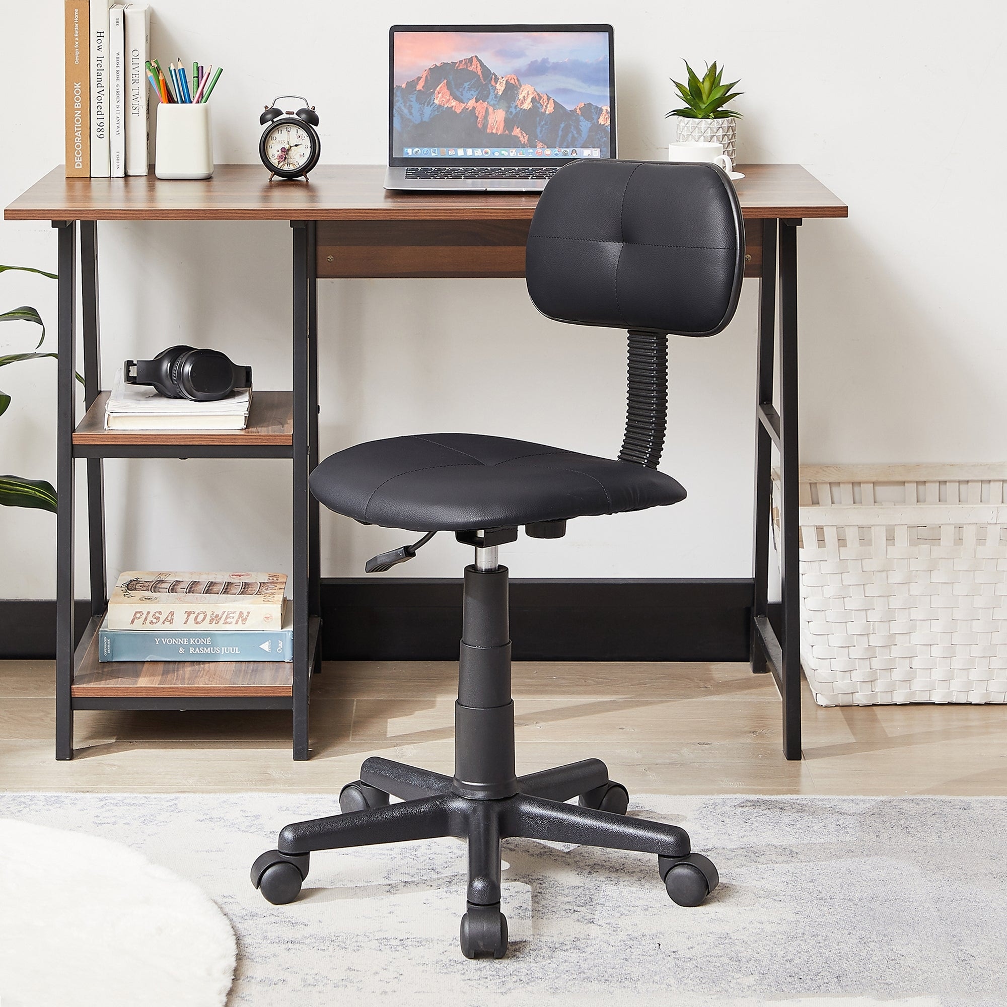 Armless computer desk chair outlet