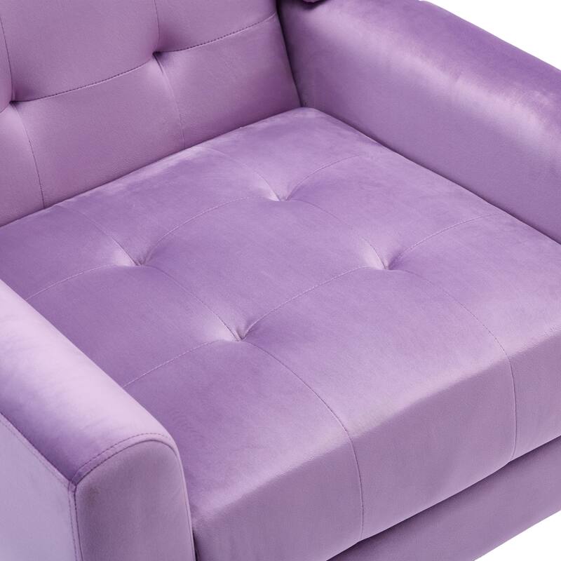 Set of 2 Tufted Upholstered Accent Armchair