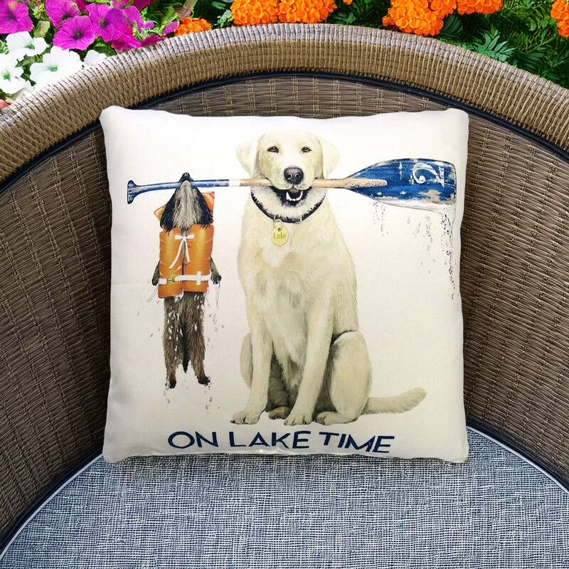 Magnolia Casual Outdoor Pillow Lake Time 18x18