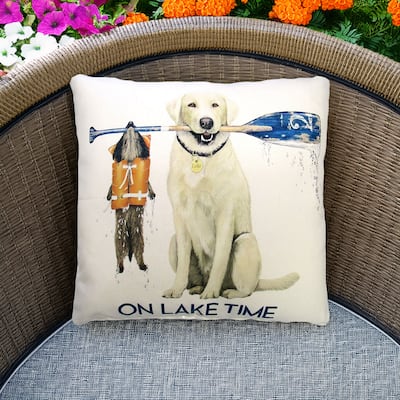 Magnolia Casual Outdoor Pillow Lake Time 18x18