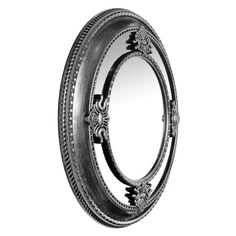 23 inch Hand Brushed Wall Mirror Versailles by Infinity Instruments - 23 x 2.25 x 23