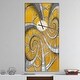 preview thumbnail 1 of 12, Designart 'Time Spiral in Antique Style' Oversized Contemporary Wall CLock