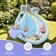 preview thumbnail 4 of 5, 157" L X 118" W Inflatable Bounce House With 550W Air-Blower, Long Water Slide, Surf Slide - N/A