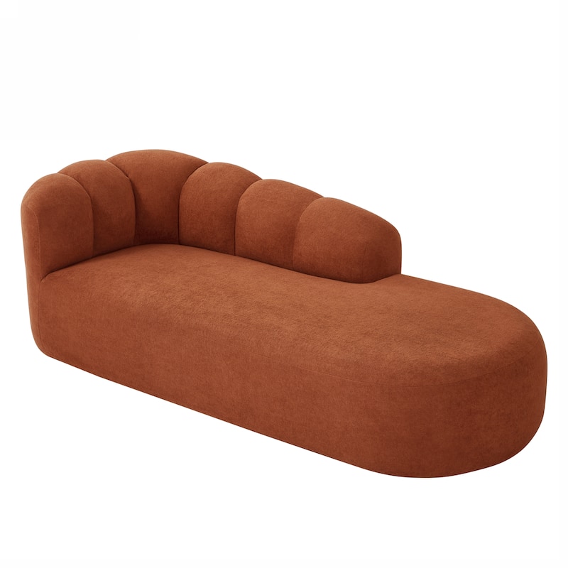 Christopher Knight Home - Modern Curved Upholstered Sofa with Sculptural Bubble Back