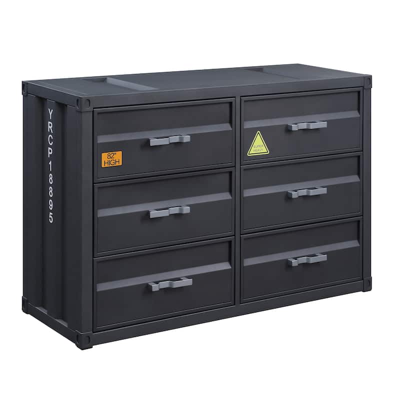 Kamloops Gunmetal 6-Drawer Dresser