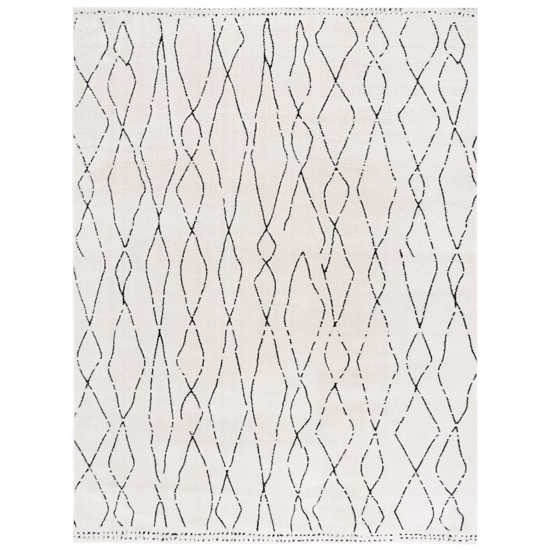 SAFAVIEH Melody Benita Moroccan Rug - 9' x 12' - Ivory/Black