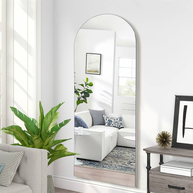Arched Top Full-length Freestanding/ Leaning/ Hanging Wall Mirror