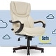 preview thumbnail 17 of 60, Serta Conway Big and Tall Executive Office Chair with Wood Accents Ivory
