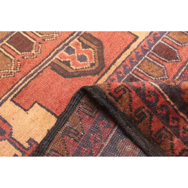 ECARPETGALLERY Hand-knotted Teimani Red Wool Rug - 2'10 x 4'0