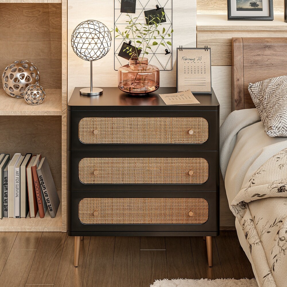 3 drawer Farmhouse Nightstands Bed Bath Beyond