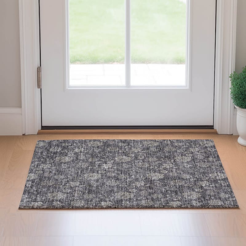 Premium Washable Super Soft Floral Borderless Mayfield Rug - Taupe - 1' 8" x 2' 6" - Rectangle