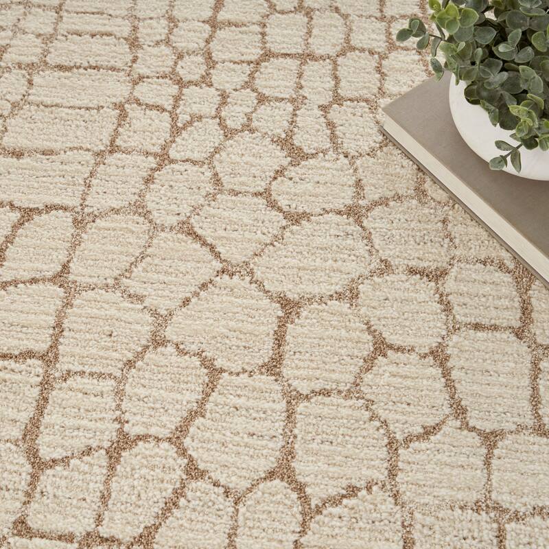 Nourison Gemma Indoor only Beige Animals Area Rug