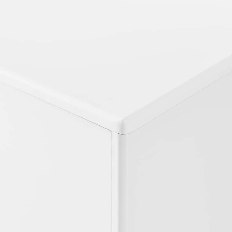 Modern 5 Drawer 55.12 in. Dresser Wood Storage Cabinet with Leather Handle, Open Shelf Drawer Cabinet