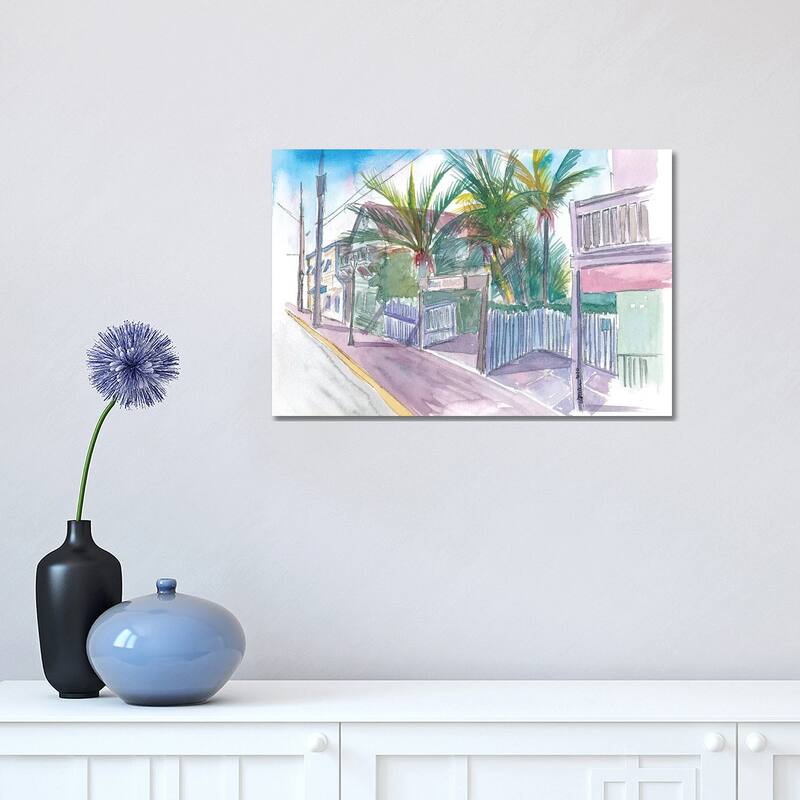 iCanvas "Blue Heaven Thomas St Patio Key West Florida" by Markus & Martina Bleichner Canvas Print - 12x18x1.5