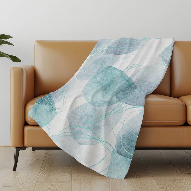 Premium Machine Washable Modern Glam Sherpa Throw Blanket