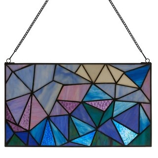 River of Goods Beyond the Mountain Tops Sunset Window Panel