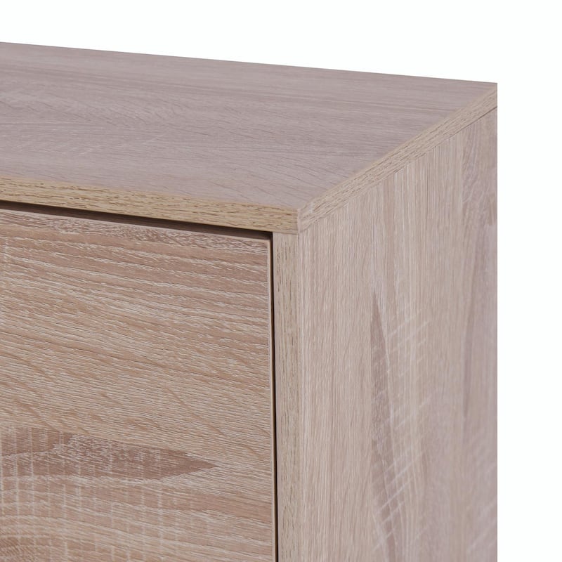 3-Drawer Shoe Storage Cabinet with 3-Tier Wood Shoe Rack