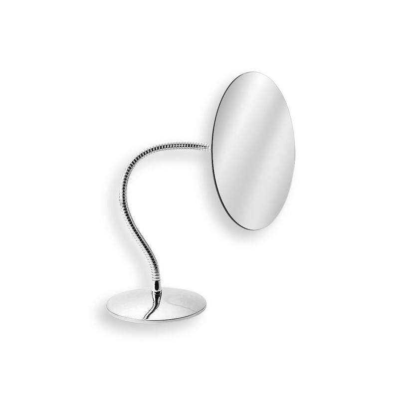 WS Bath Collections Mevedo 13" x 7-1/8" Frameless Bathroom Mirror - Polished Chrome