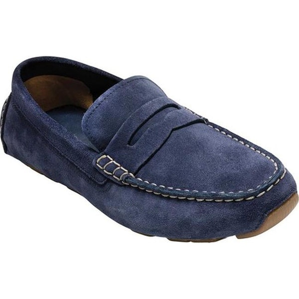 cole haan blue suede loafers