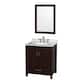 Option Espresso / White Carrara Marble Top / Brushed