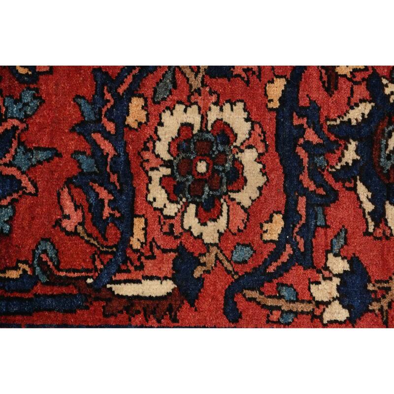 Hand Knotted Oriental 100% Wool Carpet Traditional Floral Beige & Ivories Bakhtiari Area Rug - 14' 7'' X 10' 5''