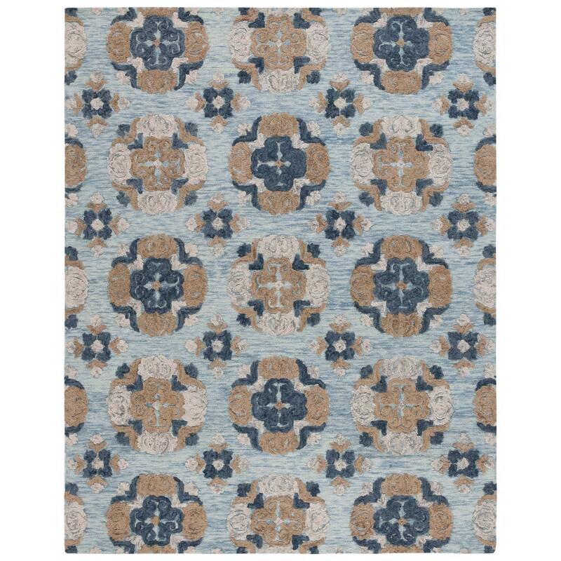 SAFAVIEH Handmade Blossom Osane Modern Floral Wool Rug