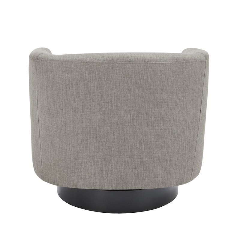 Round Barrel Armchair 360-Degree Swivel Accent Chairs