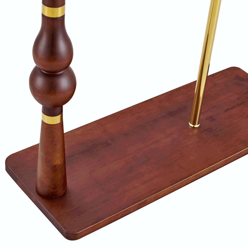 70" Tall Industrial Coat Rack for Entryway, Solid Wood & Stainless Steel, Double Layer Hanging Rack