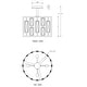 preview thumbnail 6 of 5, C Cattleya 4-Light Crystal Semi Flush Mount Ceiling Light Fixture - W13.5"xL13.5"xH13.75"