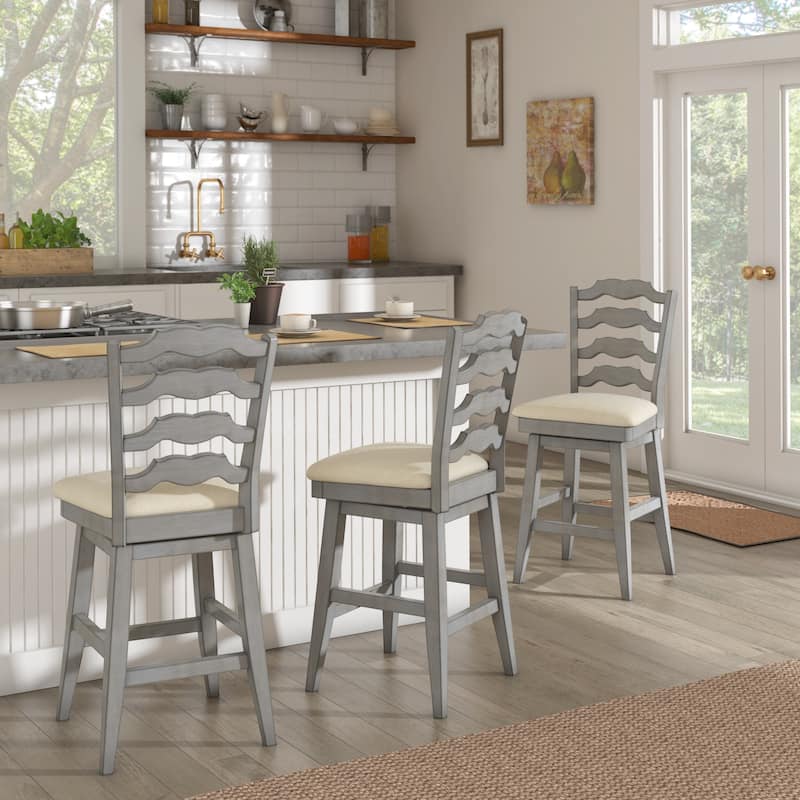 Eleanor French Ladder Back Swivel Stool by iNSPIRE Q Classic On Sale