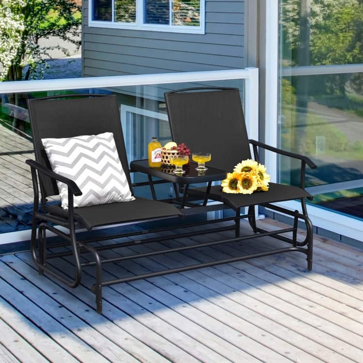 Comfortable 2-Person Loveseat for Patio and Garden - 57" x 28" x 38" (L x W x H)