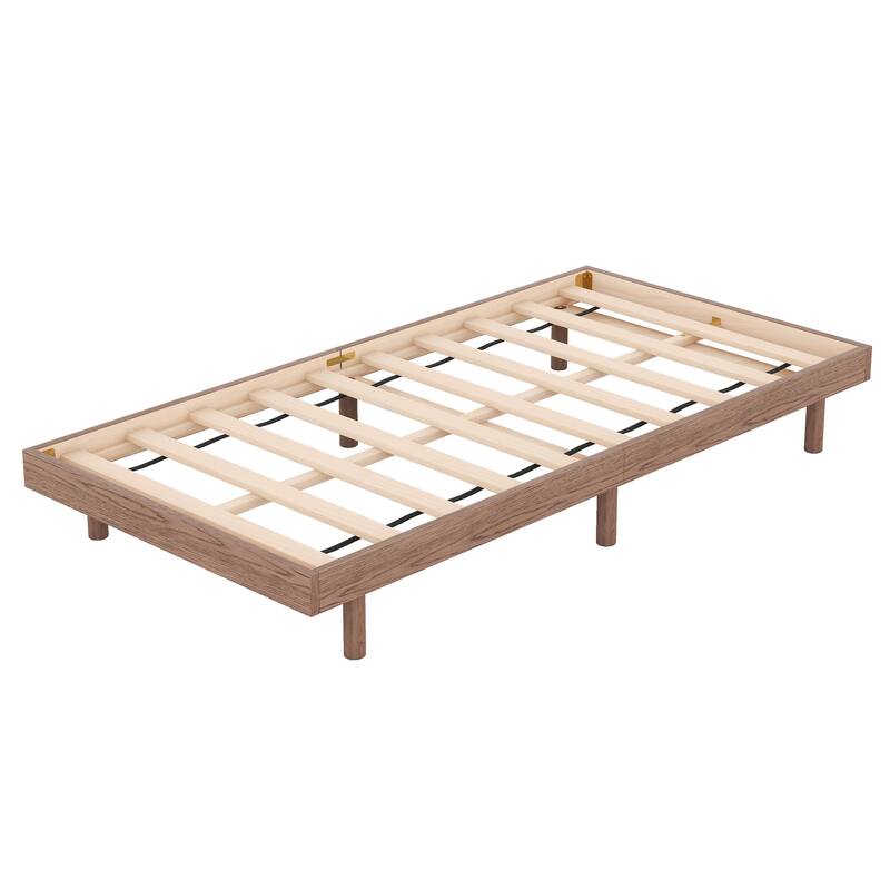 Modern Design Twin Size Floating Platform Bed Frame