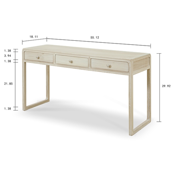Whitewashed desk store furniture
